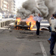 The site of an al-Naqib car bombing, which took place a good distance from a crowded shopping center.